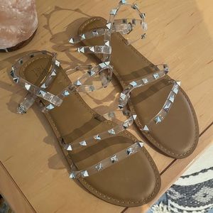 Time and Tru Studded Gladiator Sandals Size 9 wide